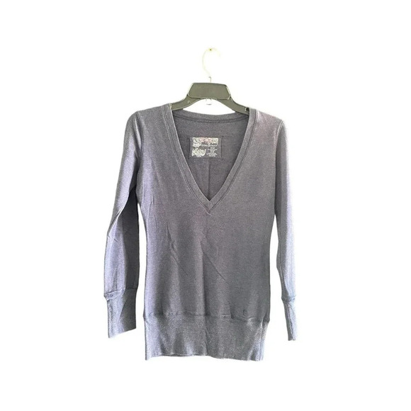 Urban Behavior Women's Gray Long Sleeve Pullover Raglan Sweater Size Small - Picture 1 of 4